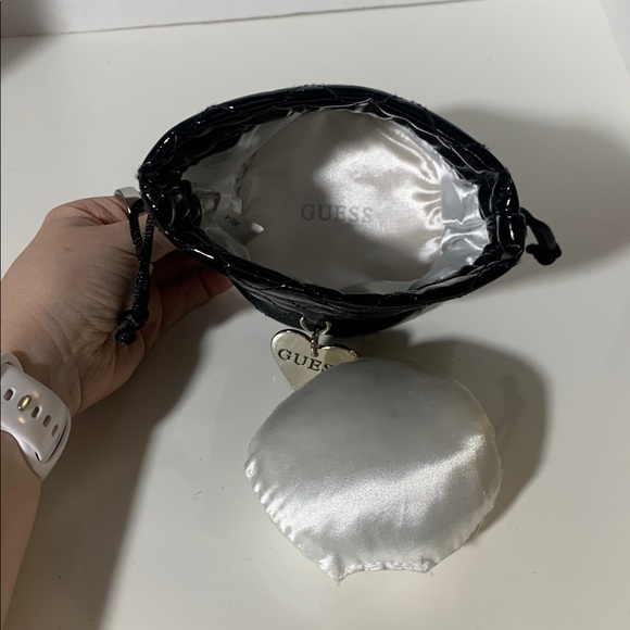 GUESS Black Quilted Cosmetic Bag - Picture 4 of 8